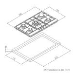 Blanco CG905WXFFC 90cm Natural Gas Cooktop- Carton Damaged
