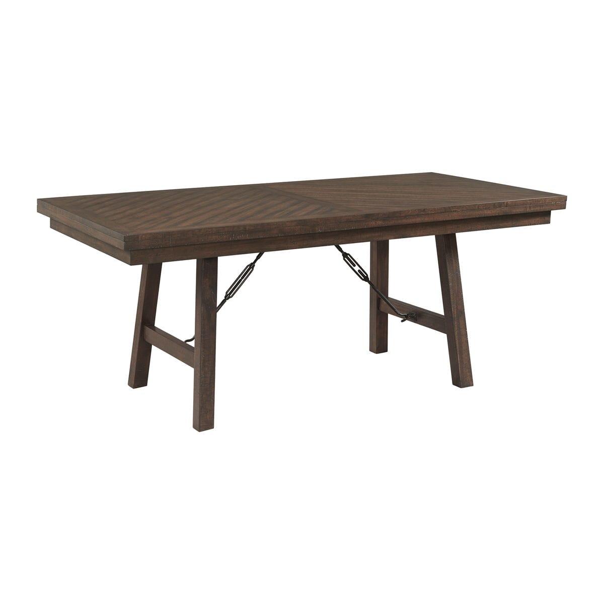6 Piece Dining Set (72″ Table + 4 Chairs + Bench) – Cherry_DJX1006DS2, Brand new