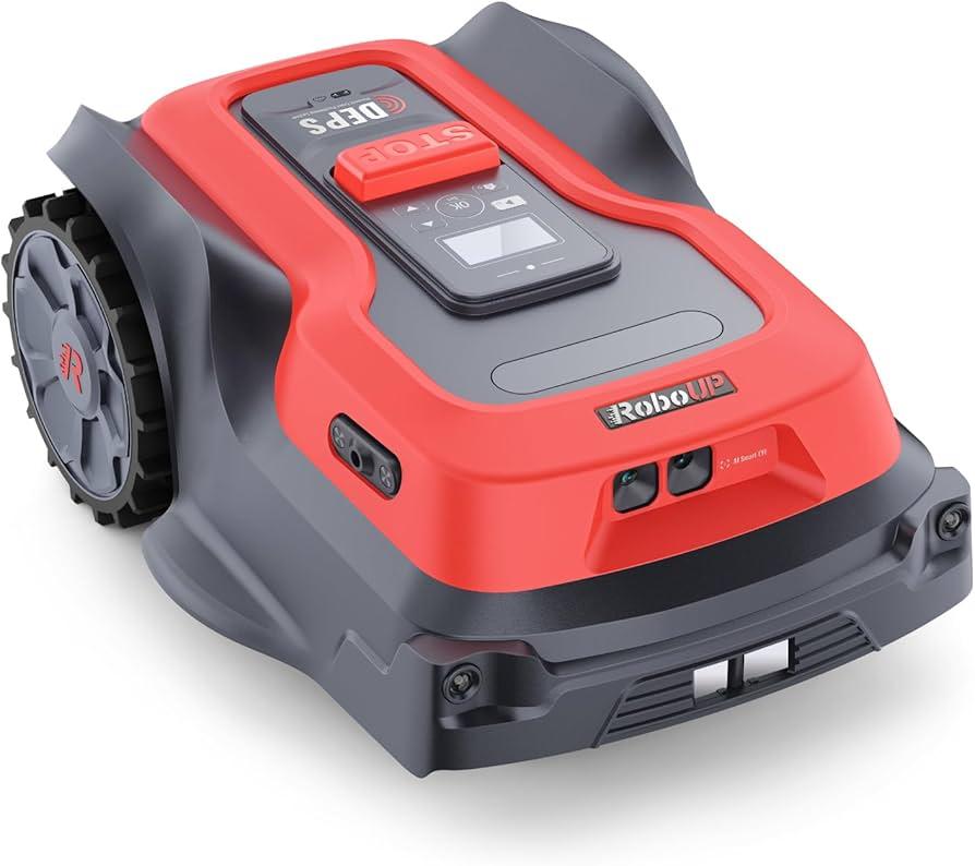 RoboUP Robot Lawn Mower T1000P Boundary Wire-Free  Intelligent  Robotic Lawn Mower- Carton Damaged