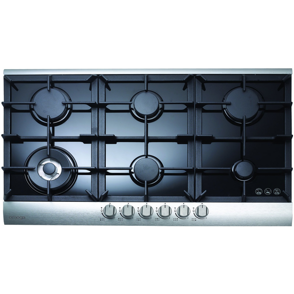 Omega 90cm Natural Gas Cooktop_OGG96A  Carton Damaged