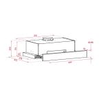 Inalto 60cm Slide-out Rangehood ASL60DR2S_Carton Damaged