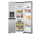 LG 635L Side by Side Fridge with Non-Plumbed Ice & Water Dispenser-GS-N600PL_ Carton Damaged