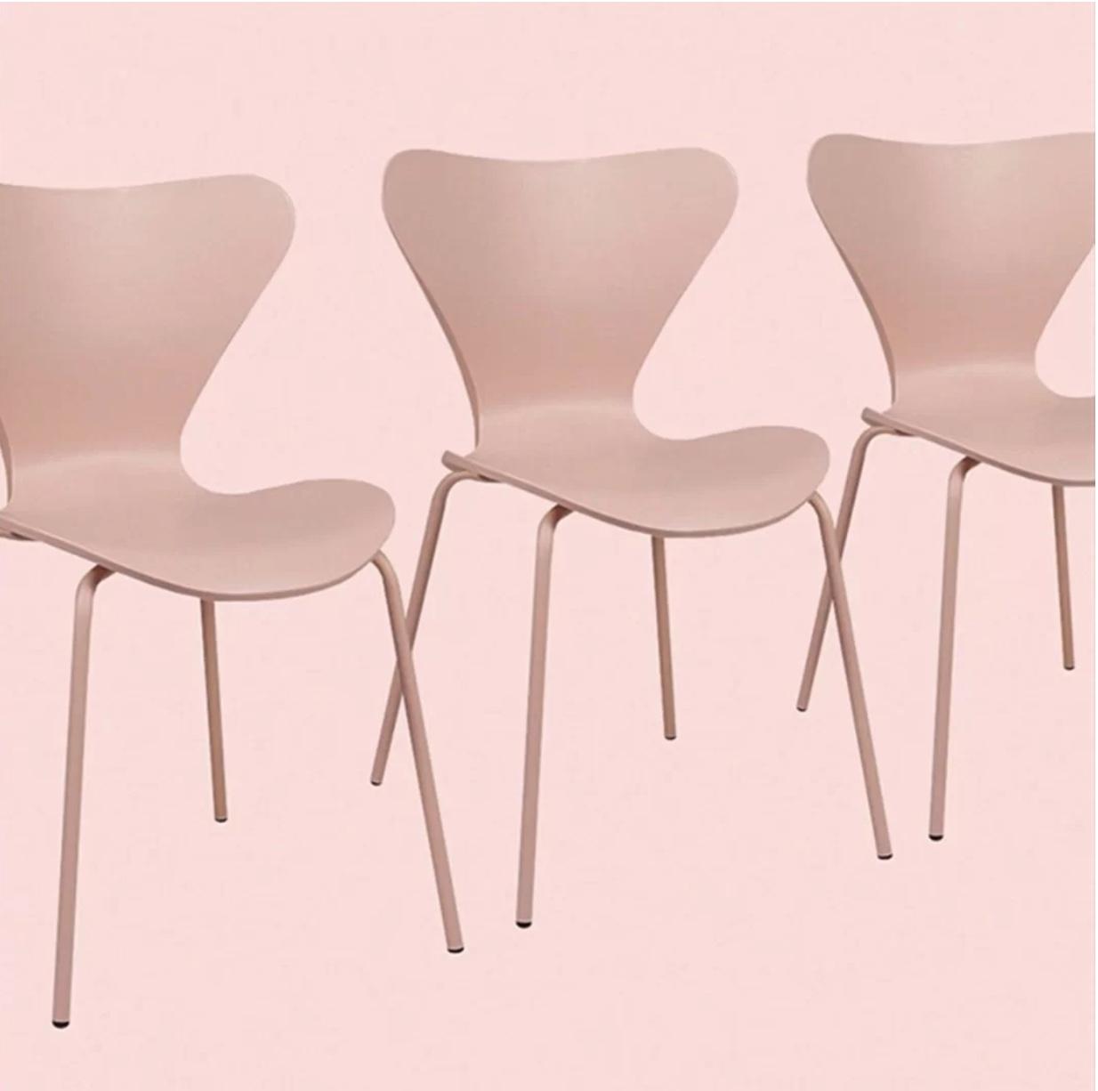 Seven Dining Chair - Dusty Pink