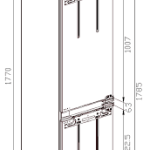 Inalto 244L Integrated Fridge/Freezer IIFF241 - Carton Damaged