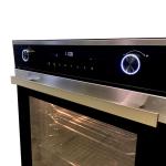 Kleenmaid 60cm 82L Black Krystal Glass And Stainless Steel Built-In Multifunction Oven_OMF6040X_ Carton Damaged
