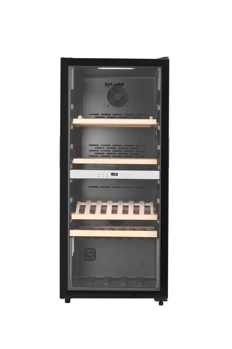 LeCavist 105 Bottle Dual Zone Wine Cabinet Black LEK1052ZPV Factory Seconds