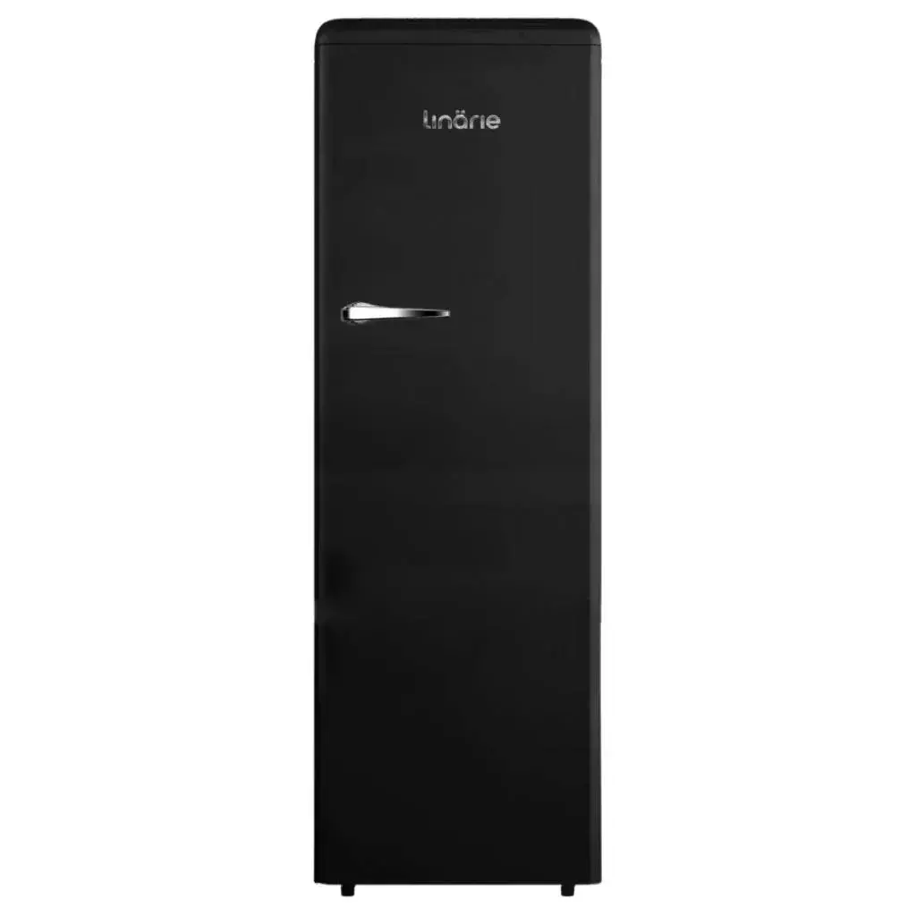 Linarie 328L Single Door Retro Larder Fridge Black LK335LBLACK- Factory Seconds
