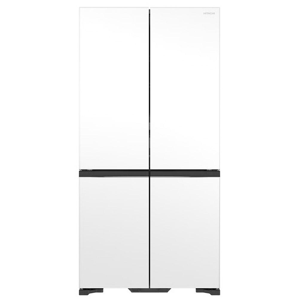 Hitachi RWB640VT0XMGW 638L Mirror Glass White French Refrigerator - Factory Seconds