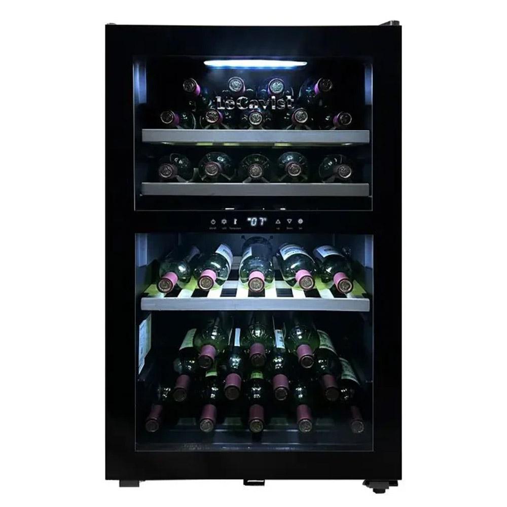 LeCavist LKS56VN2Z 118L Double Zone 56 Bottle Wine Fridge - Carton Damaged