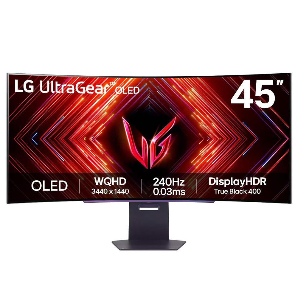 LG 45GS95QE-B UltraGear 45-inch 240Hz UWQHD OLED Curved Gaming Monitor - Carton damaged