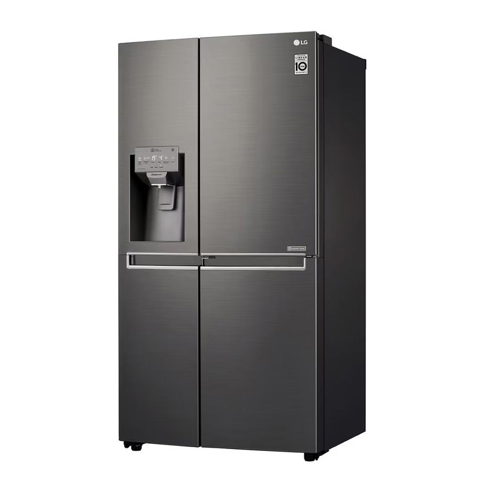 LG GS-D665BSL 665L Side by Side Fridge with Door-in-Door® in Black Stainless Steel - Factory Seconds