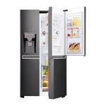 LG GS-D665BSL 665L Side by Side Fridge with Door-in-Door® in Black Stainless Steel - Factory Seconds