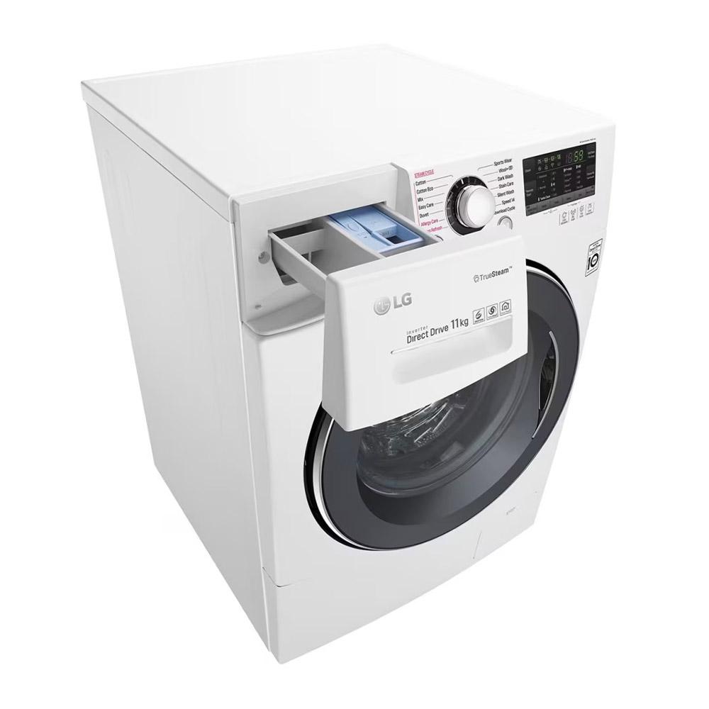 LG WD1411SBW 11kg Front Load Washing Machine with True Steam - Factory Seconds