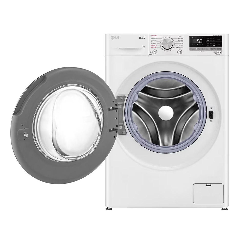 LG WV5-1409W 9kg White Front Load Washing Machine with Steam - Factory Seconds