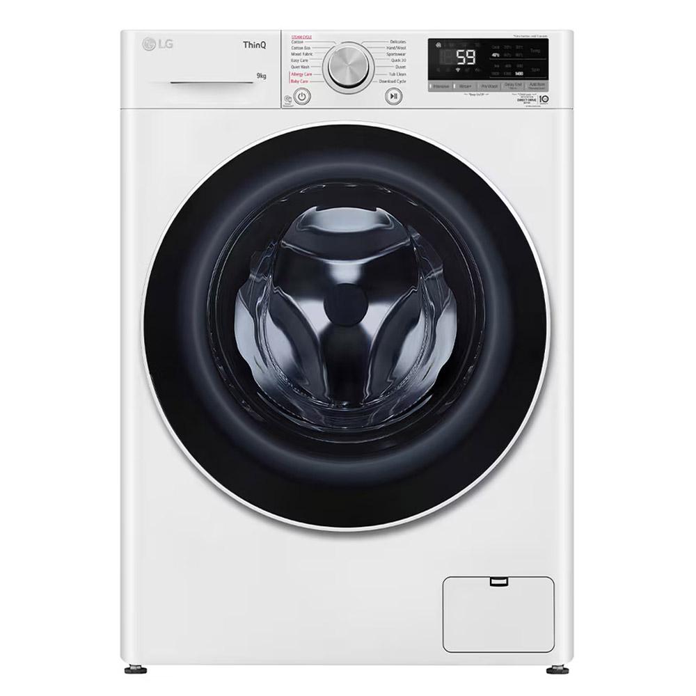 LG WV5-1409W 9kg White Front Load Washing Machine with Steam - Factory Seconds