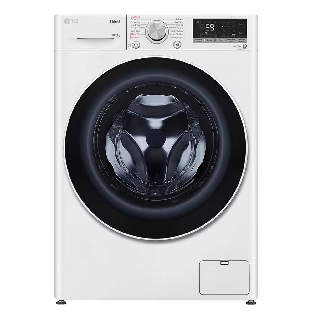 LG WVC9-1412W 12kg/8kg  Front Load Washer Dryer Combo with Steam - Carton Damaged