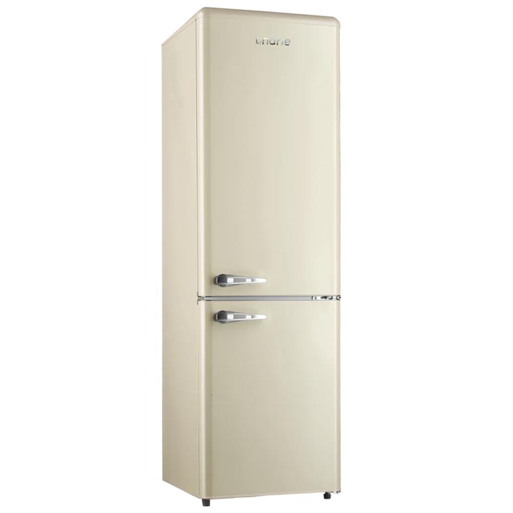 Linarie LKCO250CREAM Annecy 242L Cream Retro Bottom Mount Fridge in Cream - Factory Seconds