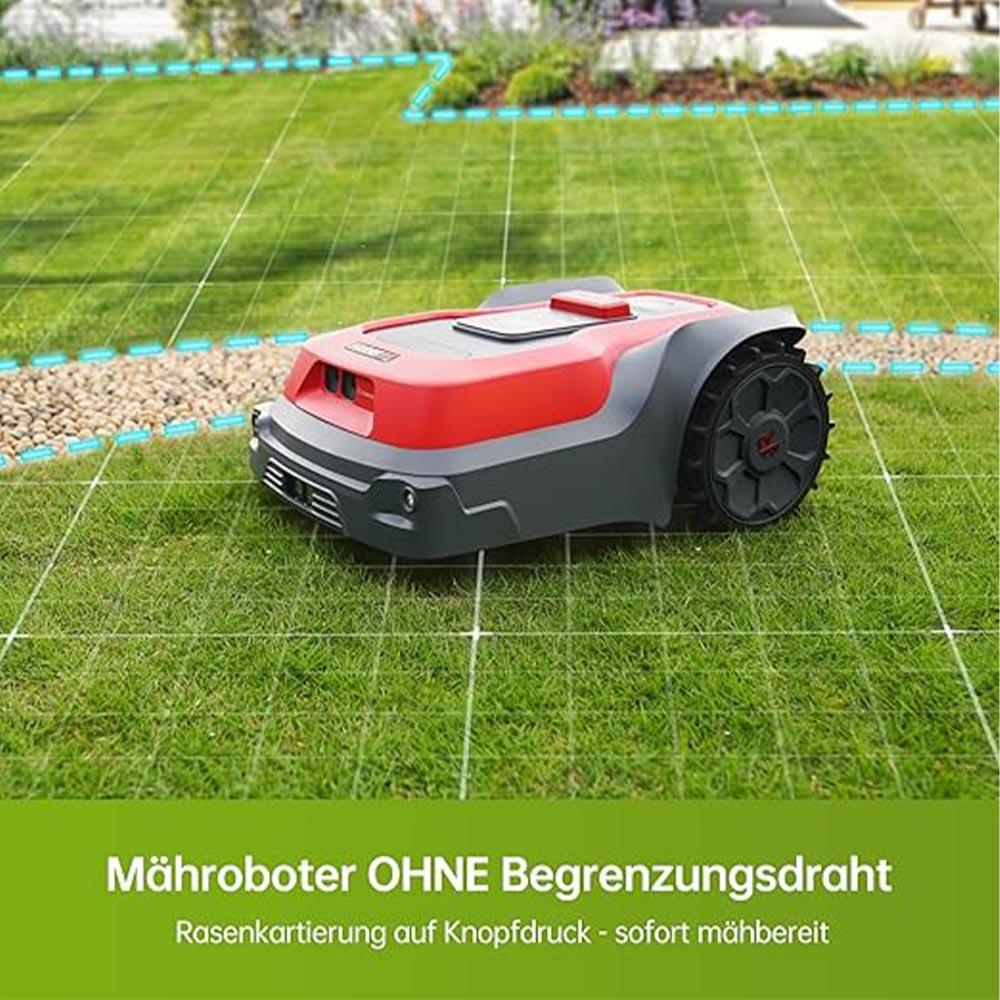 RoboUP T1000 Intelligent Robot Lawn Mower Boundary Wire-Free - Carton Damaged