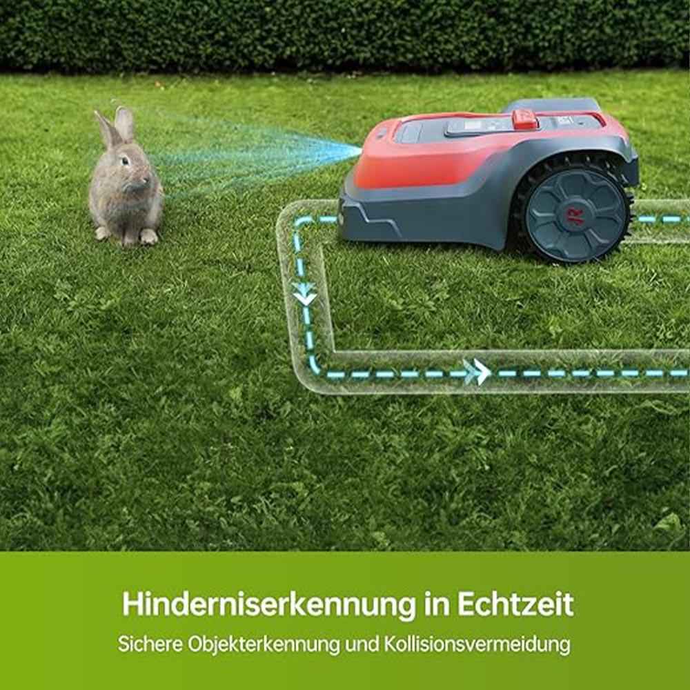 RoboUP T1000 Intelligent Robot Lawn Mower Boundary Wire-Free - Carton Damaged