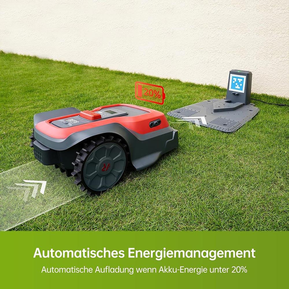 RoboUP T1000 Intelligent Robot Lawn Mower Boundary Wire-Free - Carton Damaged