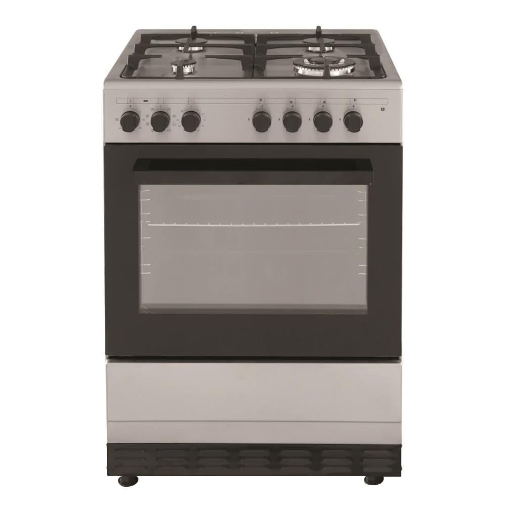 Tisira TFGM629XE 60cm 65L Dual Fuel Upright Cooker in Stainless Steel - Carton Damaged