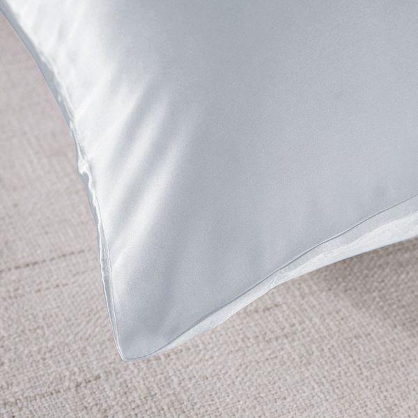 Brand New Royal Comfort Mulberry Silk Pillow Case Twin Pack - Silver