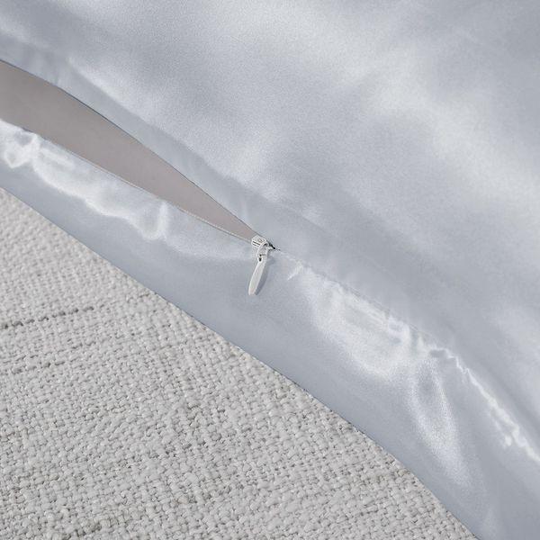 Brand New Royal Comfort Mulberry Silk Pillow Case Twin Pack - Silver