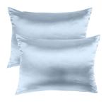 Brand New Royal Comfort Mulberry Silk Pillow Case Twin Pack - Silver