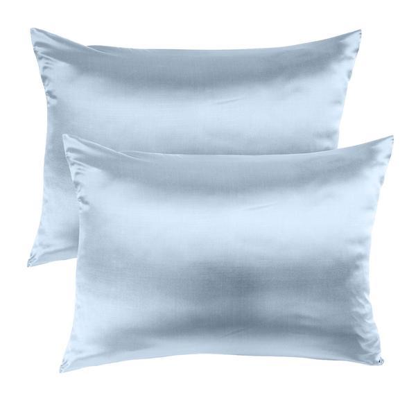 Brand New Royal Comfort Mulberry Silk Pillow Case Twin Pack - Silver