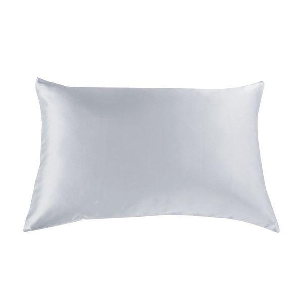 Brand New Royal Comfort Mulberry Silk Pillow Case Twin Pack - Silver