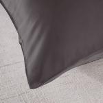 Brand New Royal Comfort Mulberry Silk Pillow Case Twin Pack - Charcoal