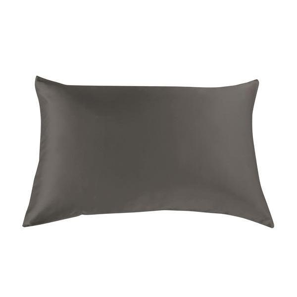 Brand New Royal Comfort Mulberry Silk Pillow Case Twin Pack - Charcoal