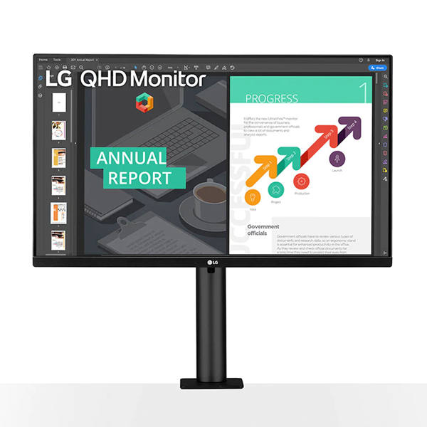 LG 27QN880-B 27" (68.5cm) 5ms QHD Ergo IPS Monitor - Carton Damaged