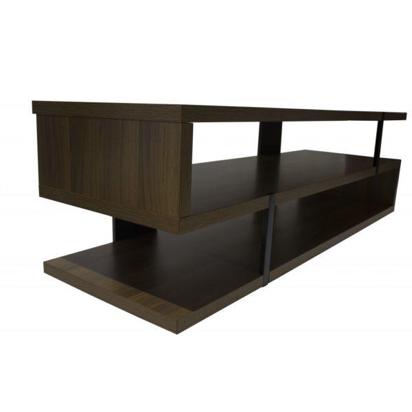 Gecko A005-2 Lowboard Dark Walnut Wood TV Stand
