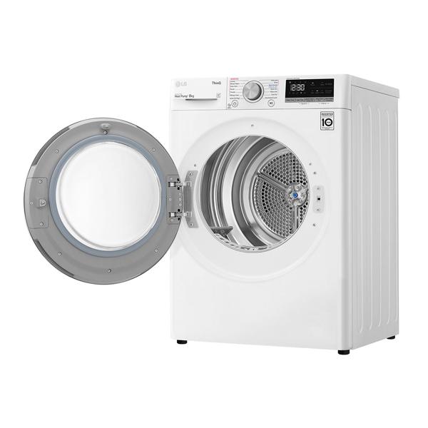 LG DVH5-08W 8kg Heat Pump Dryer w/Inverter Control - Factory Seconds