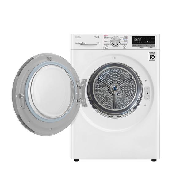 LG DVH5-08W 8kg Heat Pump Dryer w/Inverter Control - Factory Seconds