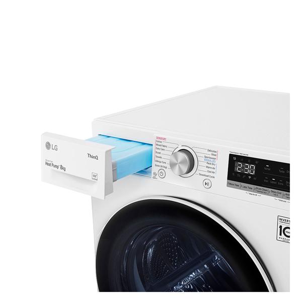 LG DVH5-08W 8kg Heat Pump Dryer w/Inverter Control - Factory Seconds