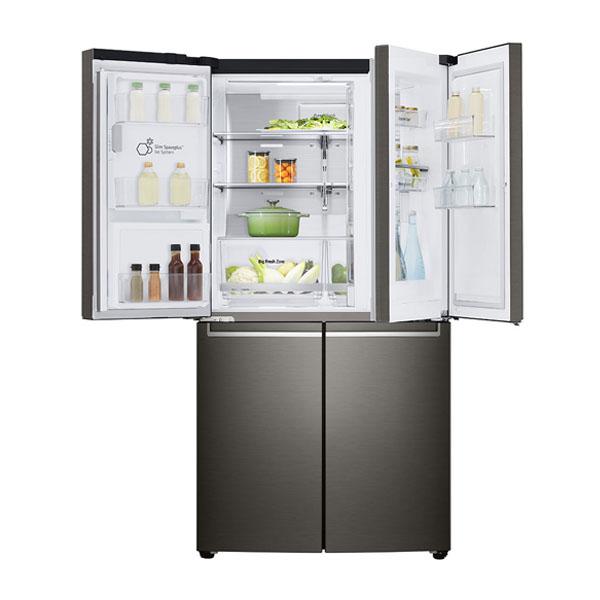 LG GF-D706BSL 706L Black Stainless French Door Refrigerator - Carton Damaged