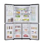 LG GF-D706BSL 706L Black Stainless French Door Refrigerator - Carton Damaged