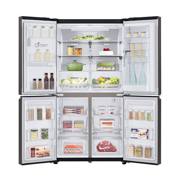 LG GF-D706BSL 706L Black Stainless French Door Refrigerator - Carton Damaged