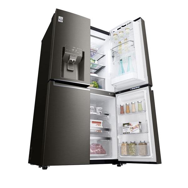 LG GF-D706BSL 706L Black Stainless French Door Refrigerator - Carton Damaged