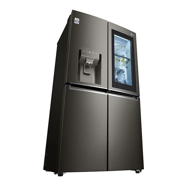 LG GF-V706BSLC 637L Black Stainless French Door Refrigerator - Carton Damaged