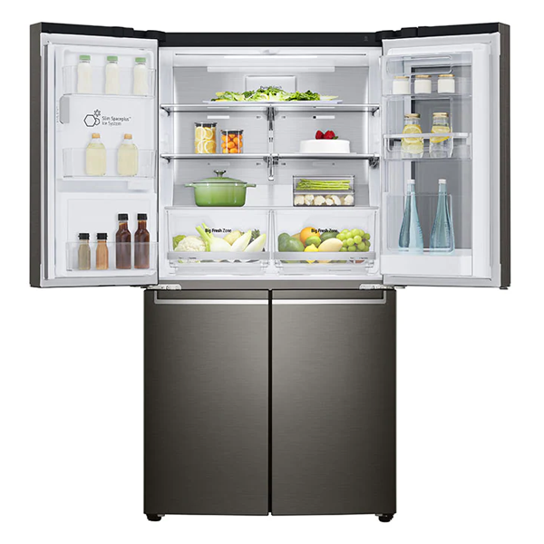 LG GF-V706BSLC 637L Black Stainless French Door Refrigerator - Carton Damaged