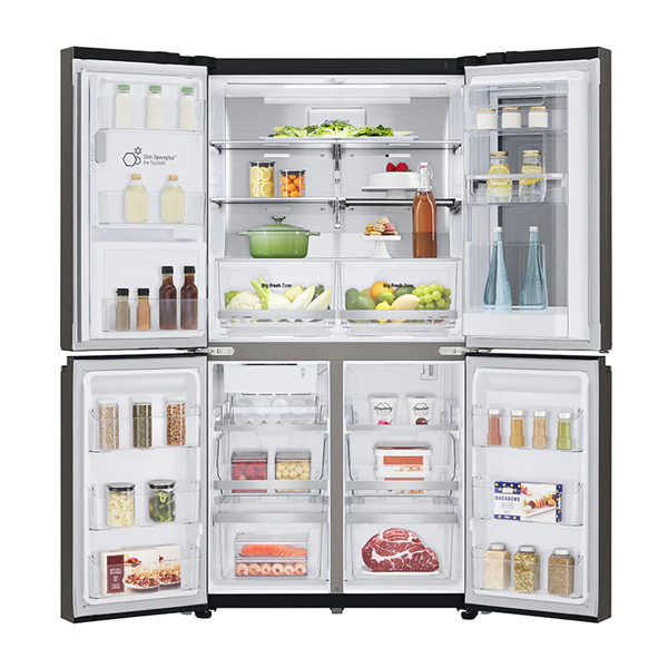 LG GF-V706BSLC 637L Black Stainless French Door Refrigerator - Carton Damaged