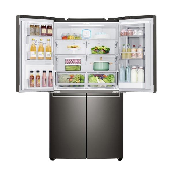LG GF-V708BSL 708L Black French Door Fridge w/InstaView - Carton Damaged