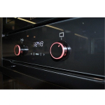 Kleenmaid OMF6030K 60cm Black Glass 11 Function Built In XL 75L Oven with Illuminated Conceal/Reveal - Carton Damaged