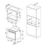 Kleenmaid OMF6030K 60cm Black Glass 11 Function Built In XL 75L Oven with Illuminated Conceal/Reveal - Carton Damaged