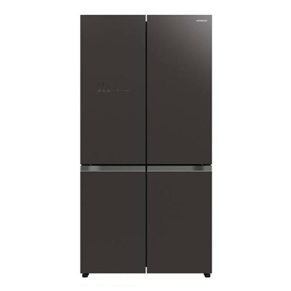 Hitachi RWB640VT0GMG 638L Glass Mauve Grey French Door Refrigerator - Factory Seconds