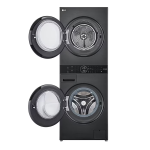 LG WWT-1209B Platinum Black 12/9kg WashTower™ All-In-One Stacked Washer Dryer - Factory Seconds