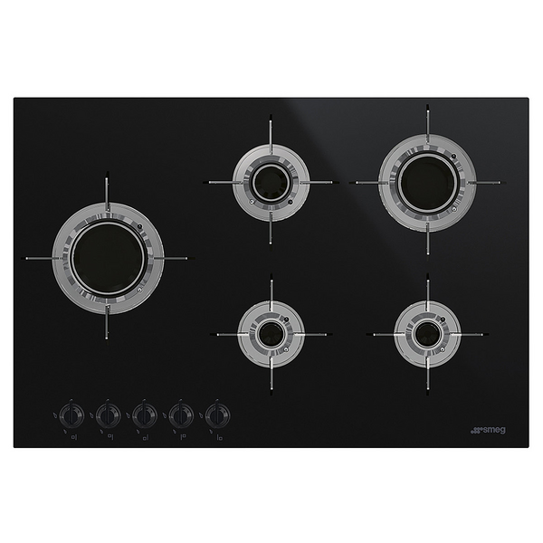 Smeg 90cm Linea Gas On Glass Cooktop PV195LCNAU - Carton Damaged